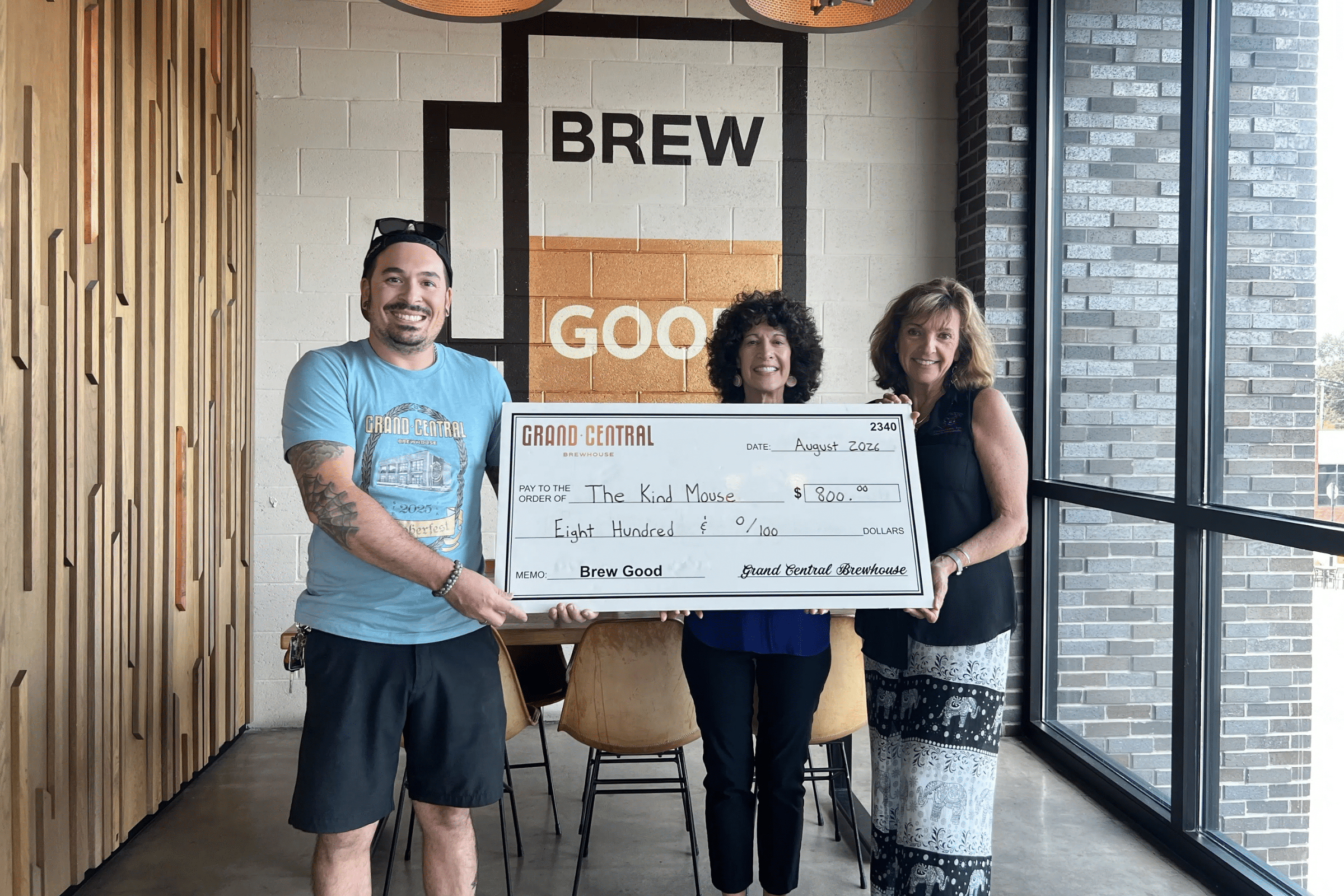 The Kind Mouse Brew Good Partner Check Presentation